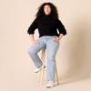 imageAmazon Essentials Cotton Sweaters for Women  FunnelNeck Available in Plus SizeBlack