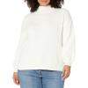 imageAmazon Essentials Cotton Sweaters for Women  FunnelNeck Available in Plus SizeEggshell White