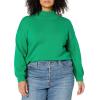 imageAmazon Essentials Cotton Sweaters for Women  FunnelNeck Available in Plus SizeGreen