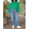 imageAmazon Essentials Cotton Sweaters for Women  FunnelNeck Available in Plus SizeGreen