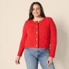 imageAmazon Essentials Womens RegularFit Midweight Cardigan SweaterBright Poppy Red