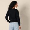 imageAmazon Essentials Womens RelaxedFit Lightweight VNeck Cropped SweaterBlack