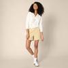 imageAmazon Essentials Womens RelaxedFit Lightweight VNeck Cropped SweaterEggshell White