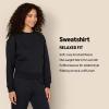 imageAmazon Essentials x Sofia Grainge Womens Boxy Drop Shoulder Crewneck SweatshirtBlack