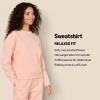 imageAmazon Essentials x Sofia Grainge Womens Boxy Drop Shoulder Crewneck SweatshirtPink