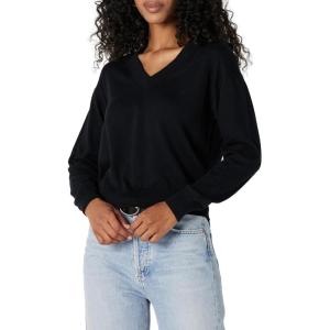 imageAmazon Essentials Womens RelaxedFit Lightweight VNeck Cropped SweaterBlack