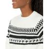 imageAmazon Essentials Crewneck Sweater for Women SoftTouchBlack White Simplified Fairisle