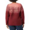 imageAmazon Essentials Crewneck Sweater for Women SoftTouchBurgundy Coral Pink Ombre