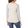 imageAmazon Essentials Womens ClassicFit Soft Touch LongSleeve Crewneck SweaterGrey Oatmeal Heather Color Block