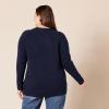 imageAmazon Essentials Womens ClassicFit Soft Touch LongSleeve Crewneck SweaterNavy