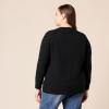 imageAmazon Essentials Womens Crewneck Sweater ClassicFit Soft Touch Long Sleeve PlusSize AvailableBlack