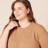 imageAmazon Essentials Womens Crewneck Sweater ClassicFit Soft Touch Long Sleeve PlusSize AvailableCamel Heather