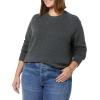 imageAmazon Essentials Womens Crewneck Sweater ClassicFit Soft Touch Long Sleeve PlusSize AvailableCharcoal