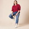 imageAmazon Essentials Womens Crewneck Sweater ClassicFit Soft Touch Long Sleeve PlusSize AvailableDark Red