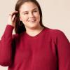 imageAmazon Essentials Womens Crewneck Sweater ClassicFit Soft Touch Long Sleeve PlusSize AvailableDark Red