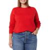 imageAmazon Essentials Womens Crewneck Sweater ClassicFit Soft Touch Long Sleeve PlusSize AvailableRed