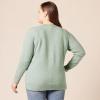 imageAmazon Essentials Womens Crewneck Sweater ClassicFit Soft Touch Long Sleeve PlusSize AvailableSage Green Heather