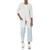 imageAmazon Essentials Womens RelaxedFit Lightweight Lounge OpenFront CardiganGrey Heather Stripe