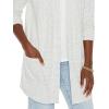 imageAmazon Essentials Womens RelaxedFit Lightweight Lounge OpenFront CardiganGrey Heather Stripe