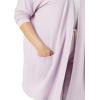 imageAmazon Essentials Womens RelaxedFit Lightweight Lounge OpenFront CardiganLavender