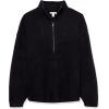 imageAmazon Essentials Womens Sweaters Dressy Casual Mid Gauge Stretch Half Zip Polo CollarBlack