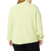 imageAmazon Essentials Womens Sweaters Dressy Casual Mid Gauge Stretch Half Zip Polo CollarBright Olive Green
