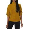 imageAmazon Essentials Womens Sweaters Dressy Casual Mid Gauge Stretch Half Zip Polo CollarBrown