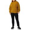 imageAmazon Essentials Womens Sweaters Dressy Casual Mid Gauge Stretch Half Zip Polo CollarBrown