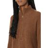 imageAmazon Essentials Womens Sweaters Dressy Casual Mid Gauge Stretch Half Zip Polo CollarChocolate Heather