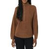imageAmazon Essentials Womens Sweaters Dressy Casual Mid Gauge Stretch Half Zip Polo CollarChocolate Heather