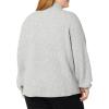 imageAmazon Essentials Womens Sweaters Dressy Casual Mid Gauge Stretch Half Zip Polo CollarGrey Heather