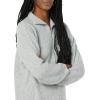 imageAmazon Essentials Womens Sweaters Dressy Casual Mid Gauge Stretch Half Zip Polo CollarGrey Heather