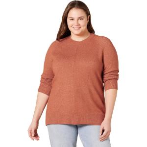imageAmazon Essentials Womens ClassicFit Soft Touch LongSleeve Crewneck SweaterCaramel