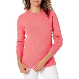 imageAmazon Essentials Womens ClassicFit Soft Touch LongSleeve Crewneck SweaterCoral Pink