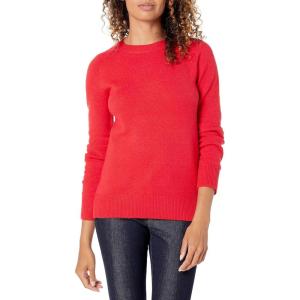 imageAmazon Essentials Womens Crewneck Sweater ClassicFit Soft Touch Long Sleeve PlusSize AvailableRed