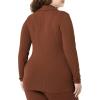 imageAmazon Essentials Womens Wide Rib Long Sleeve Buttonup Collared Cardigan Previously Daily RitualChocolate