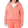 imageAmazon Essentials Womens Fleece FullZip Hoodie Available in Plus SizeCoral Pink