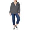 imageAmazon Essentials Womens Fleece FullZip Hoodie Available in Plus SizeDark Grey Heather