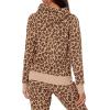 imageAmazon Essentials Womens RegularFit Fleece Pullover Hoodie Available in Plus SizeCamel Leopard