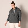imageAmazon Essentials Womens RegularFit Fleece Pullover Hoodie Available in Plus SizeCharcoal Heather