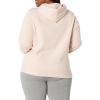 imageAmazon Essentials Womens RegularFit Fleece Pullover Hoodie Available in Plus SizeLight Pink