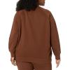 imageAmazon Essentials Womens RelaxedFit Crewneck Pullover LongSleeve Sweatshirt Available in Plus SizeDeep Brown