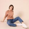 imageAmazon Essentials Womens RelaxedFit Crewneck Pullover LongSleeve Sweatshirt Available in Plus SizeLight Brown