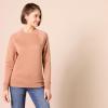 imageAmazon Essentials Womens RelaxedFit Crewneck Pullover LongSleeve Sweatshirt Available in Plus SizeLight Brown