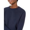 imageAmazon Essentials Womens RelaxedFit Crewneck Pullover LongSleeve Sweatshirt Available in Plus SizeNavy