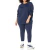 imageAmazon Essentials Womens RelaxedFit Crewneck Pullover LongSleeve Sweatshirt Available in Plus SizeNavy