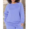 imageAmazon Essentials Womens RelaxedFit Crewneck Pullover LongSleeve Sweatshirt Available in Plus SizePurple Blue