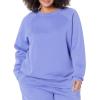 imageAmazon Essentials Womens RelaxedFit Crewneck Pullover LongSleeve Sweatshirt Available in Plus SizePurple Blue