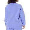 imageAmazon Essentials Womens RelaxedFit Crewneck Pullover LongSleeve Sweatshirt Available in Plus SizePurple Blue