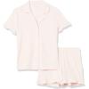 imageAmazon Essentials Womens Cotton Modal Piped Notch Collar Pajama SetPale Pink